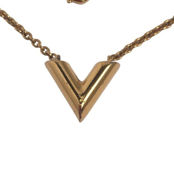 LOUIS VUITTON Gold Necklace - Picture 3 of 7